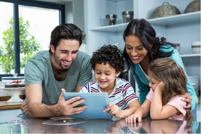 Family using search and social to find a new school for the children.