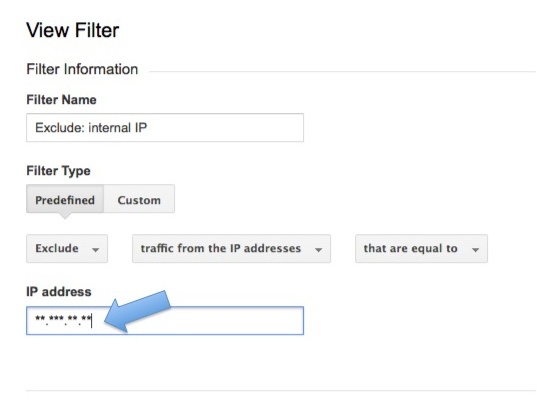 Exclude Internal IP Address