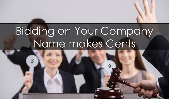 bidding on your company name makes cents